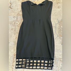 Black strapless Dress